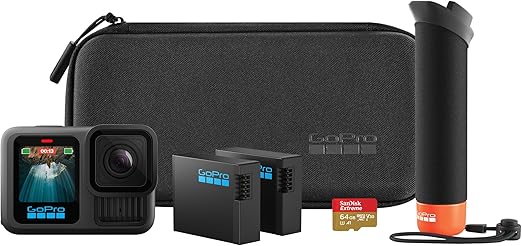 GoPro HERO13 Black Accessory Bundle, 2 Enduro Batteries, Handler