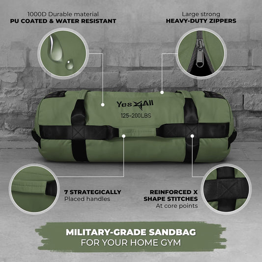 Training Sandbag (Heavy-Duty, 5–20 kg adjustable)