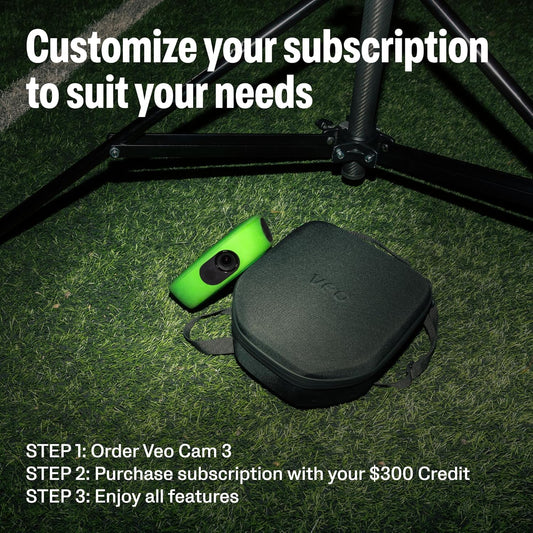 Veo Cam 3 5G: 1080HD AI Sports Camera, Long Battery