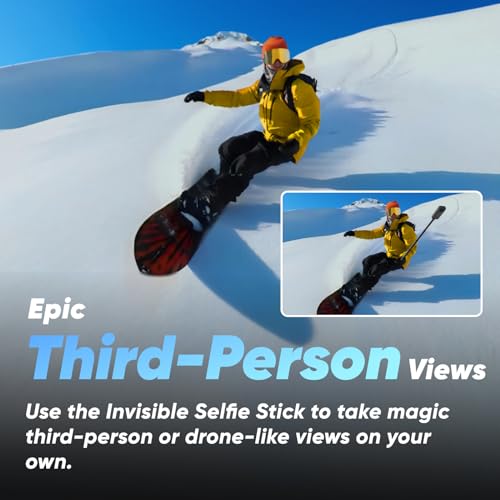 Insta360 X3 Action Camera, 360 Lens, Stabilization, Black Edition