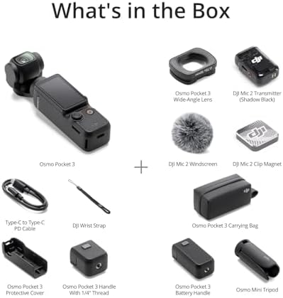 DJI Osmo Pocket 3 Creator Combo - 4K Vlogging Camera
