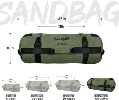 Training Sandbag (Heavy-Duty, 5–20 kg adjustable)