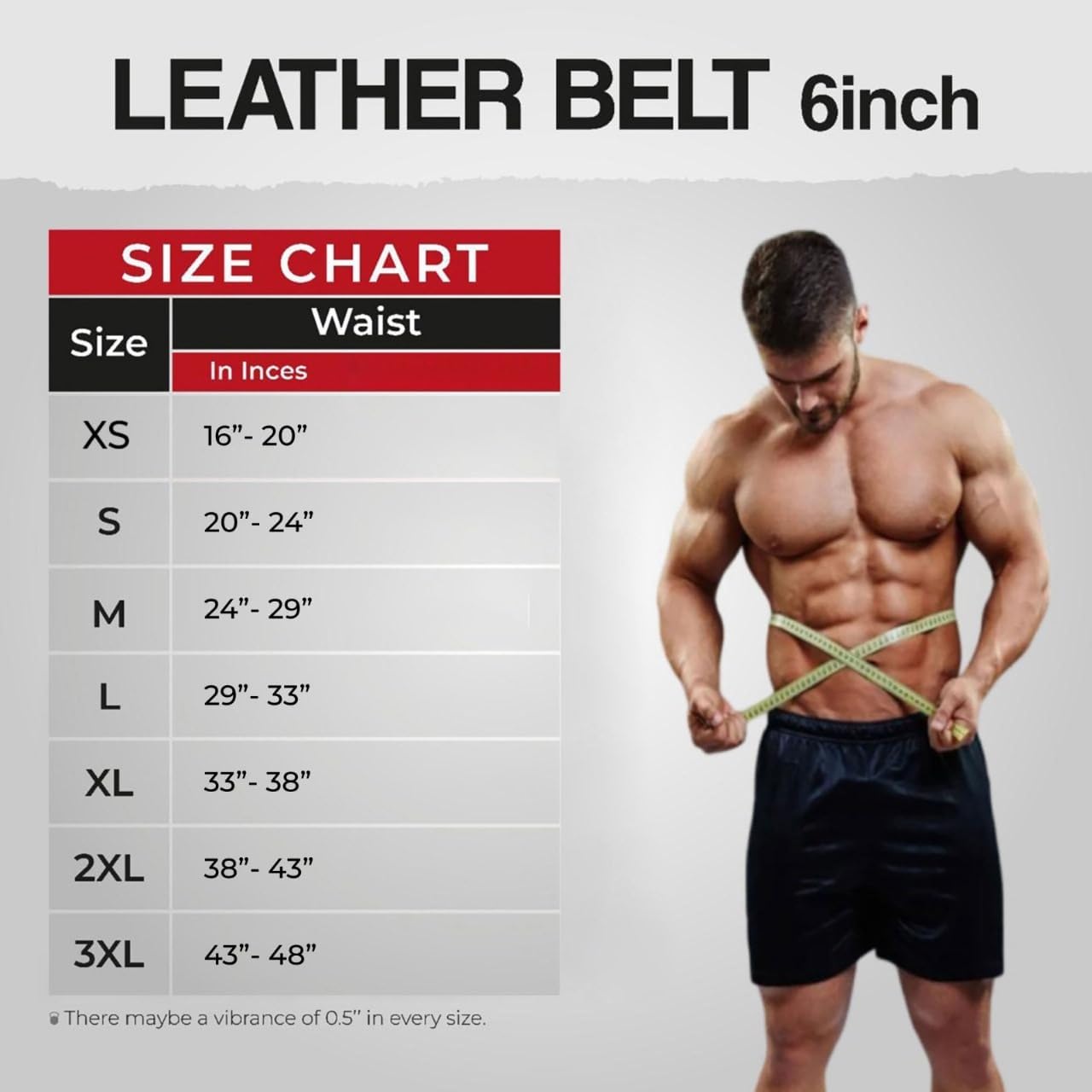 PROIRON Leather Weight Lifting Belt (7 mm)