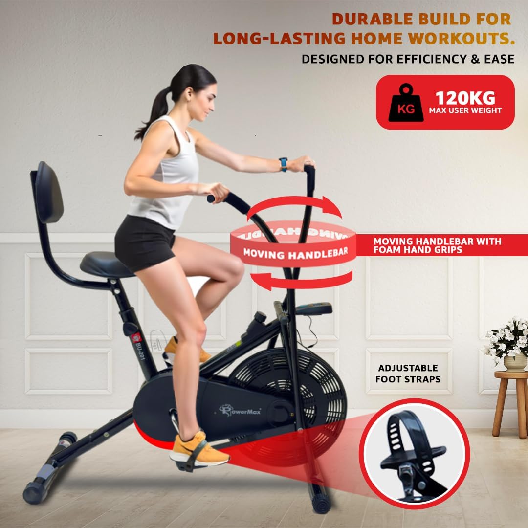 PowerMax BU-201 Dual-Action Air Bike