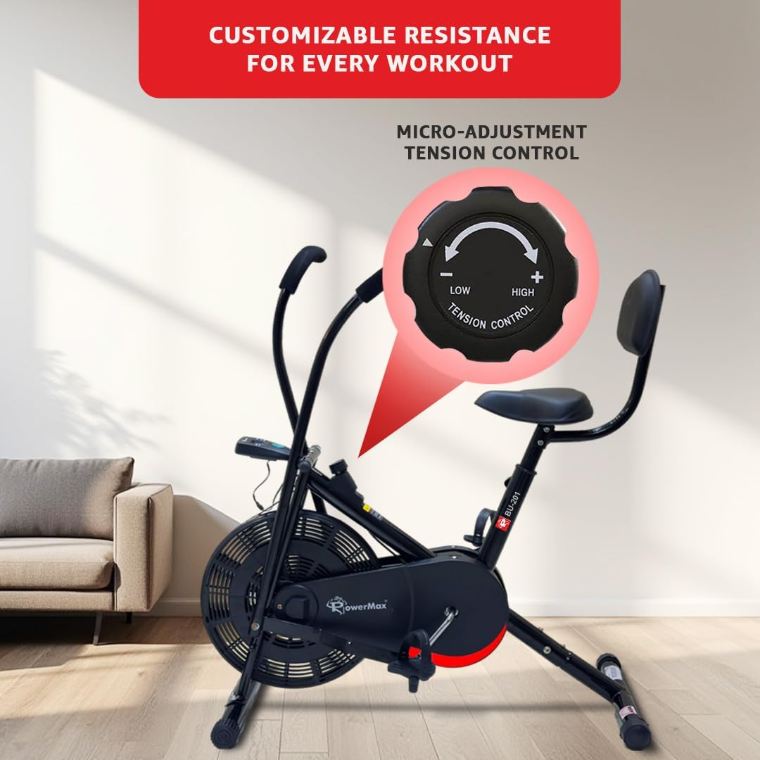PowerMax BU-201 Dual-Action Air Bike