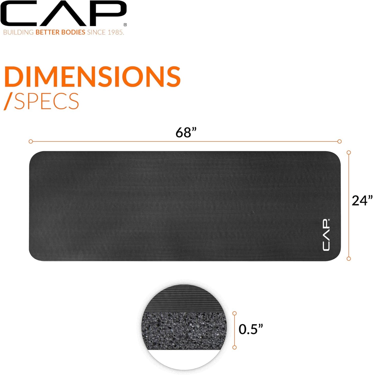 CAP Barbell Exercise Mat (Yoga Mat 10 mm)