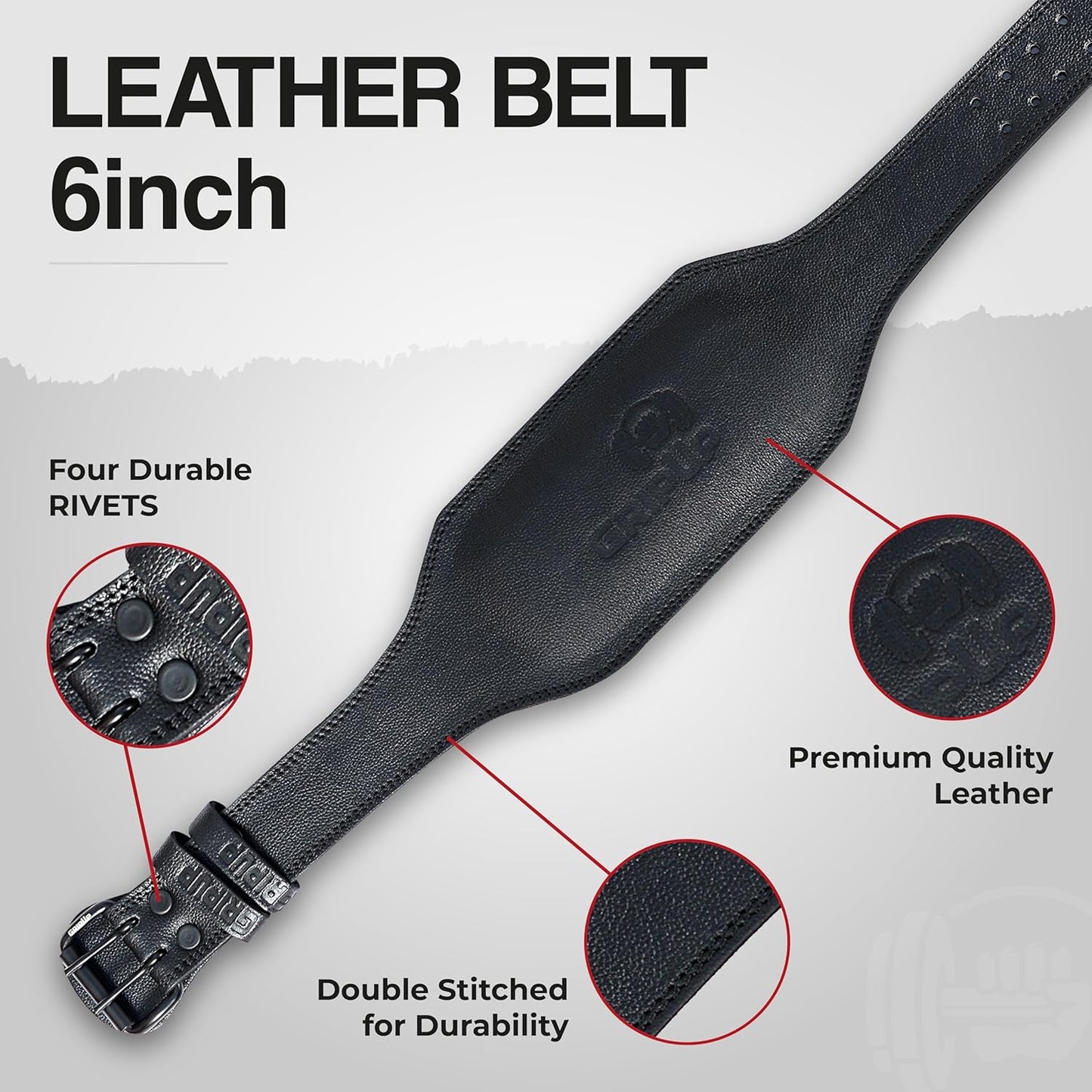 PROIRON Leather Weight Lifting Belt (7 mm)