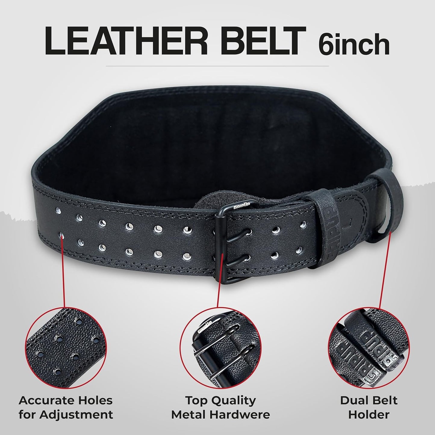 PROIRON Leather Weight Lifting Belt (7 mm)