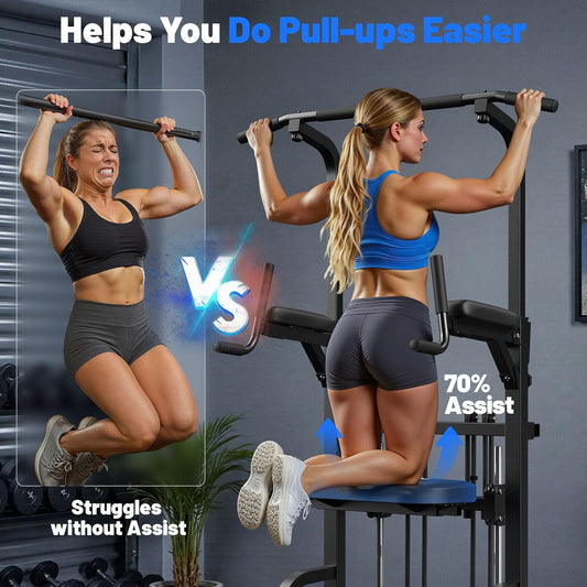 Sportsroyals Power Tower Pull-Up & Dip Station