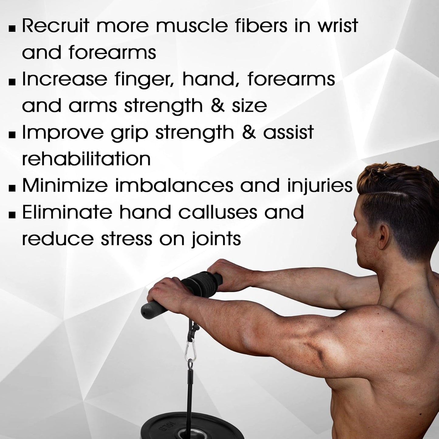 Wrist Roller Forearm Trainer
