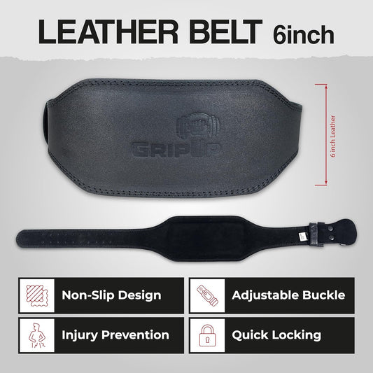PROIRON Leather Weight Lifting Belt (7 mm)