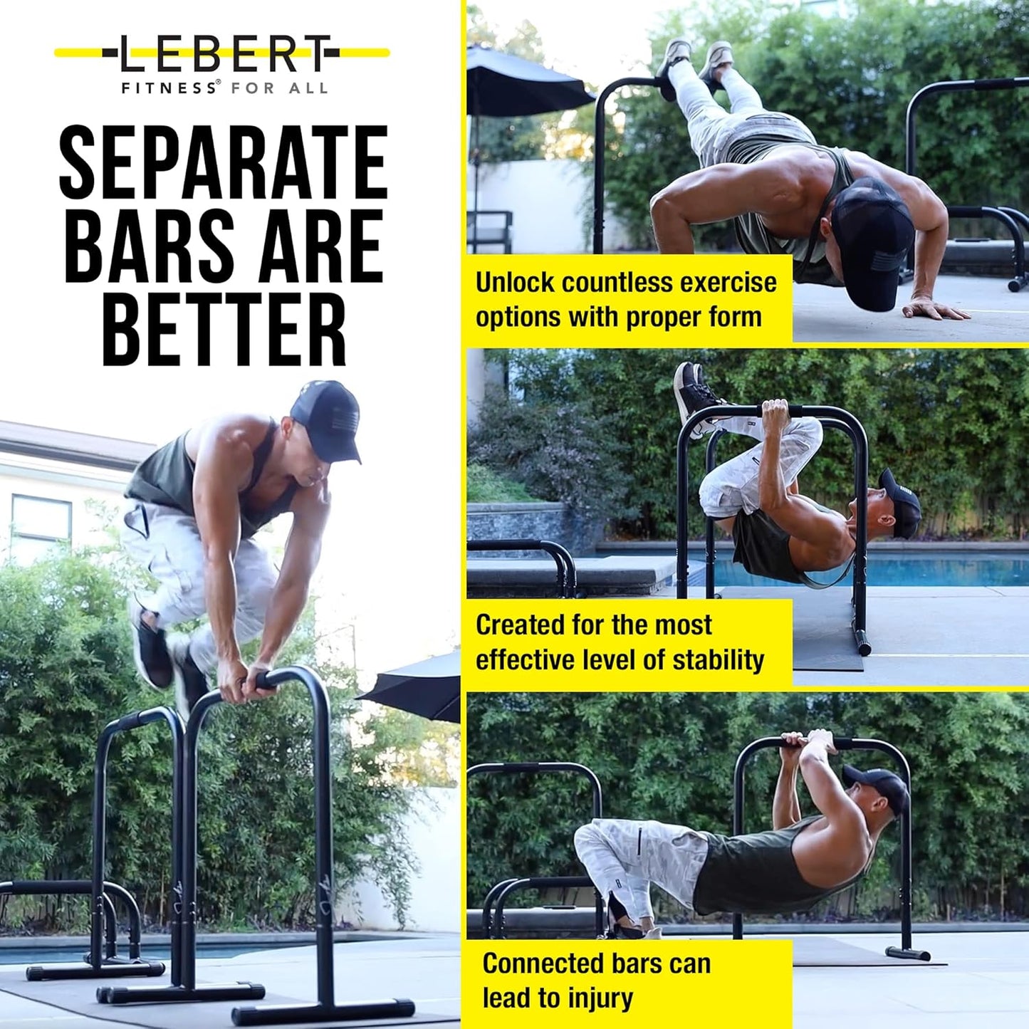 Lebert Equalizer Parallel Dip Bars (Pair)