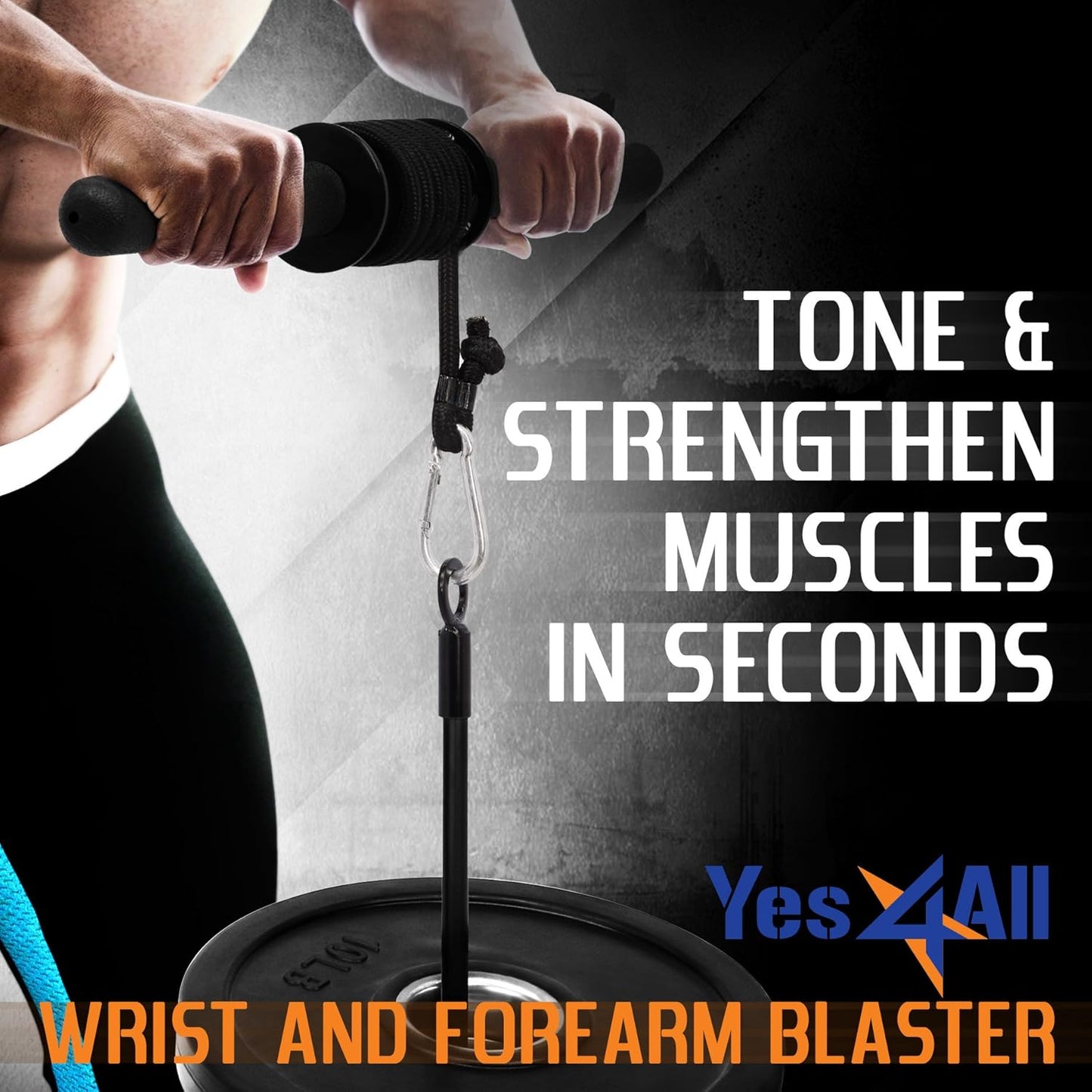 Wrist Roller Forearm Trainer