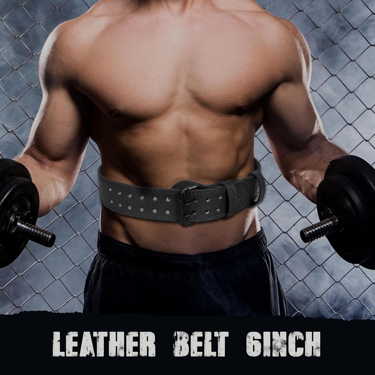 PROIRON Leather Weight Lifting Belt (7 mm)
