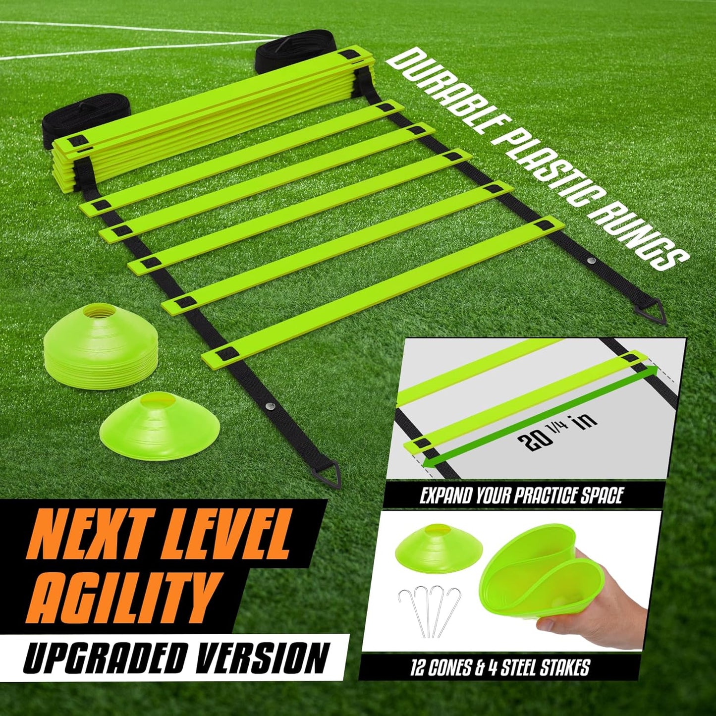 Yes4All Ultimate Agility Ladder (12-Rung)